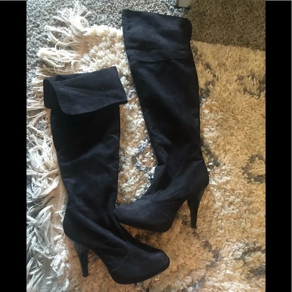 Ann Michelle over the knee high heel boots